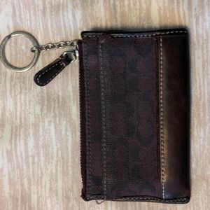Coach wallet eggplant